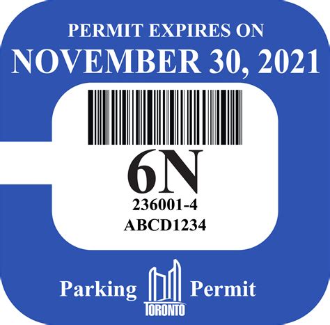 toronto parking permit